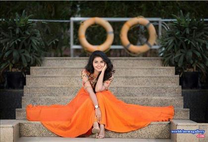 Anupama Parameswaran Vishu Celeration in Kerala Saree stills