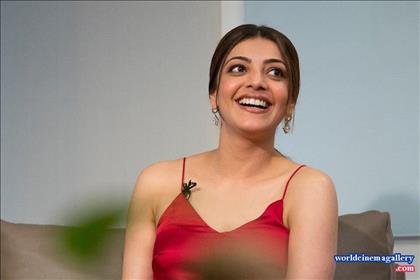 Kajal Agarwal Green Saree Stills