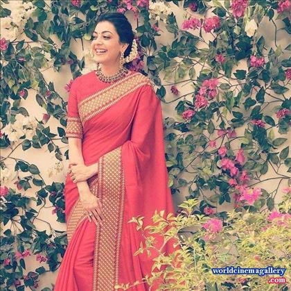 Kajal Aggarwal Latest Saree Stills