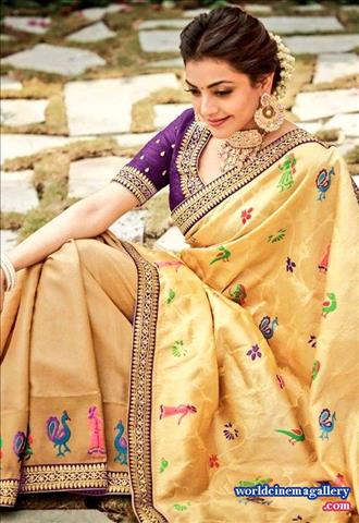 Kajal Aggarwal Latest Saree Stills