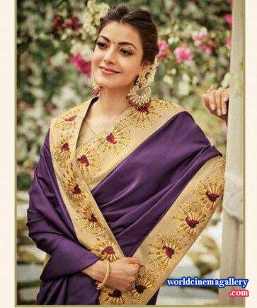 Kajal Aggarwal Latest Saree Stills