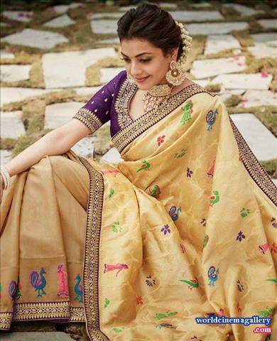 Kajal Aggarwal Latest Saree Stills