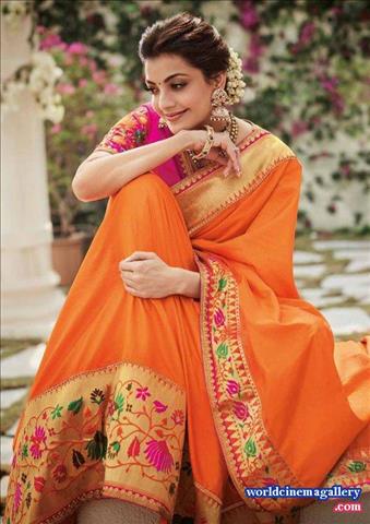 Kajal Aggarwal Latest Saree Stills