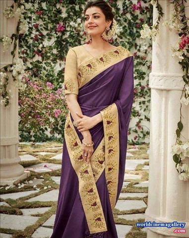 Kajal Aggarwal Latest Saree Stills