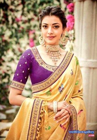 Kajal Aggarwal Latest Saree Stills