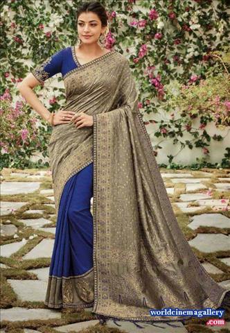 Kajal Aggarwal Latest Saree Stills