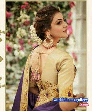 Kajal Aggarwal Latest Saree Stills