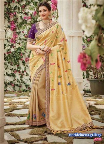 Kajal Aggarwal Latest Saree Stills