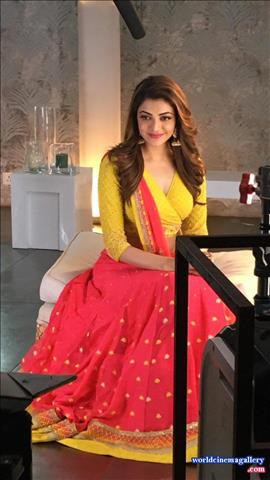 Kajal Aggarwal Saree Stills