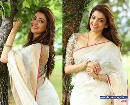 Kajal Aggarwal Saree Stills