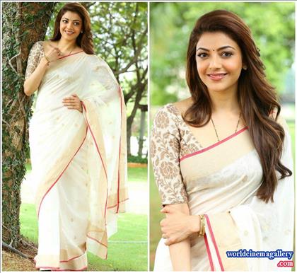 Kajal Aggarwal Saree Stills
