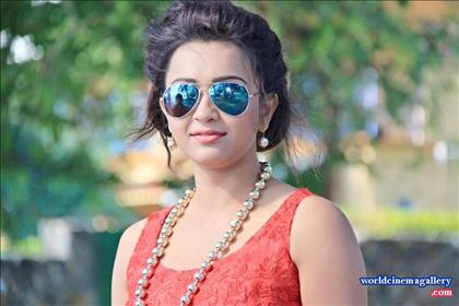 Koushani Stills in Blue Dress