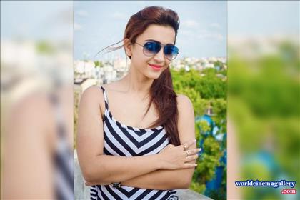 Koushani Stills in Blue Dress