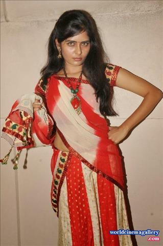 Madhumitha Hot Saree Stills