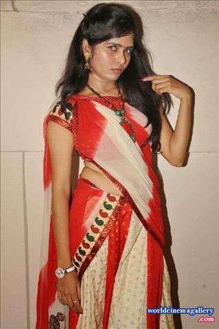 Madhumitha Hot Saree Stills