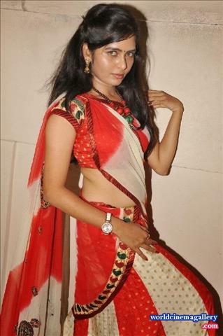 Madhumitha Hot Saree Stills