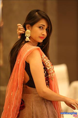 Manvitha Harish Saree Stills - World Cinema Gallery