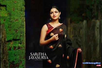 Nikhila Vimal Saree Stills