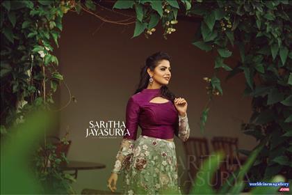 Nikhila Vimal Saree Stills