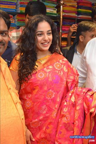 Nithya Menen In Yellow Saree