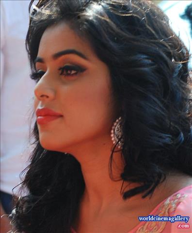 Poorna Stills in Rose dress