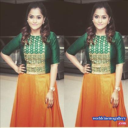 Remya Nambisan At bhavana marriage Stills