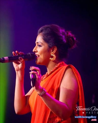 Remya Nambisan At bhavana marriage Stills