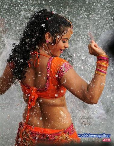 Suja Varunee Hot Stills in Orange Dress