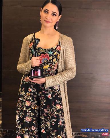 Tamanna Bhatia Stills At Zee Apsara Awards 2018