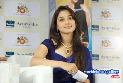 Tamanna in Blue Saree