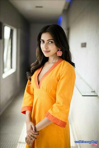 Amala Paul Latest Stills At Bhaskar Oru Rascal Movie Promotion