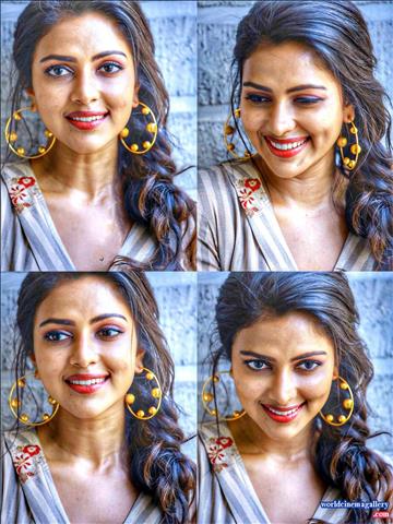 Amala Paul Stills At Bhaskar Oru Rascal Movie Promotion 