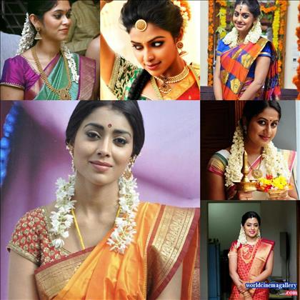 Actress Homely Look in Saree