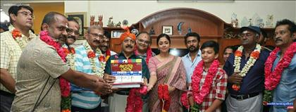 Jyothika Stills At Kaatrin Mozhi Movie Launch