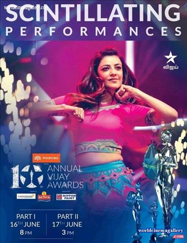 Kajal Aggarwal Stills At Vijay Awards 2018