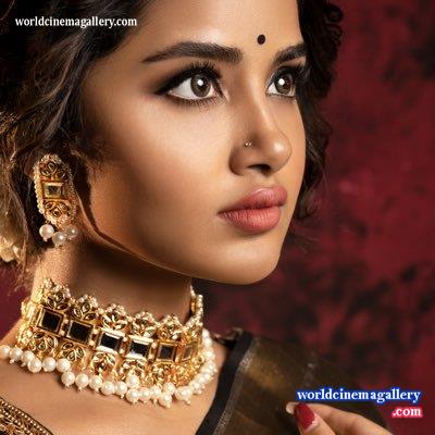 Anupama Parameshwaran Saree Stills