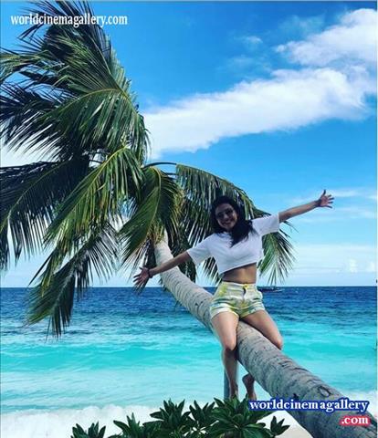 Kajal Aggarwal bikini stills in Maldives