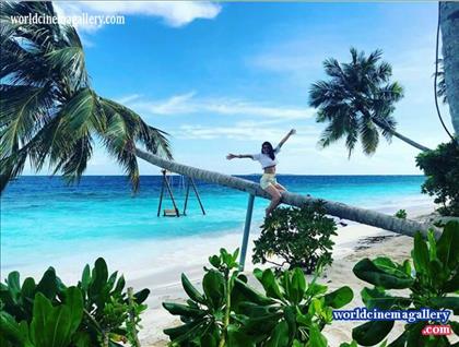 Kajal Aggarwal bikini stills in Maldives