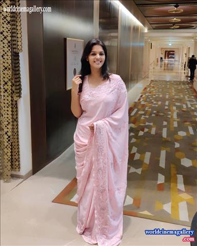 Swasthishta Krishnan Saree Stills