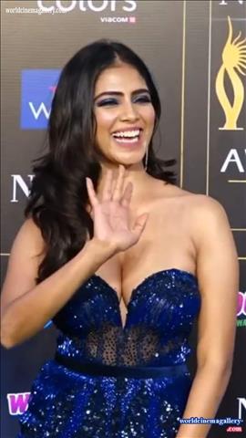 Malavika Mohanan Hot Cleavage And Stunning Legs in IIFA Awards 2019