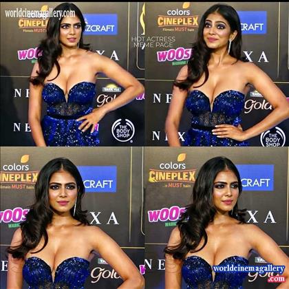 Malavika Mohanan Hot Cleavage And Stunning Legs in IIFA Awards 2019