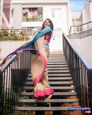 Subiksha Saree Stills - World Cinema Gallery