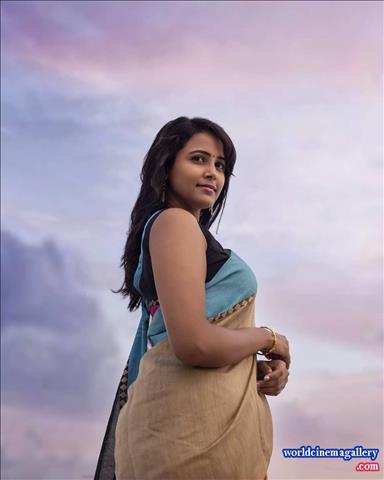 Subiksha Saree Stills - World Cinema Gallery