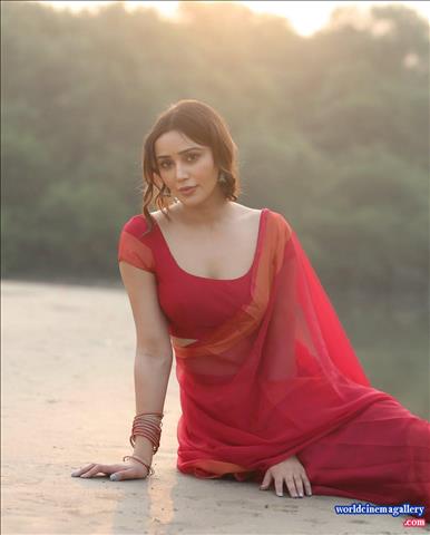 Anaira Gupta Red Hot Saree Stills