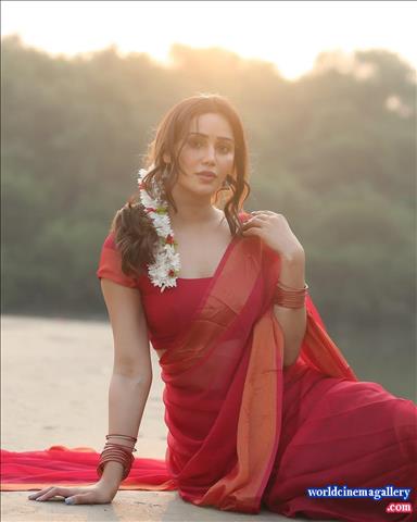 Anaira Gupta Red Hot Saree Stills