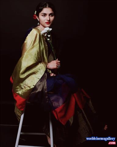 Kayadu Lohar Dragon acress saree stills