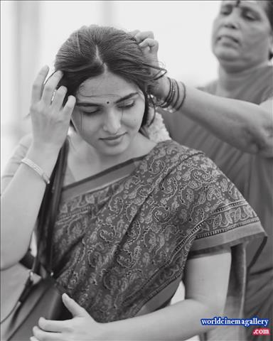 Kayadu Lohar Dragon acress saree stills