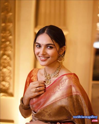 Kayadu Lohar Dragon acress saree stills