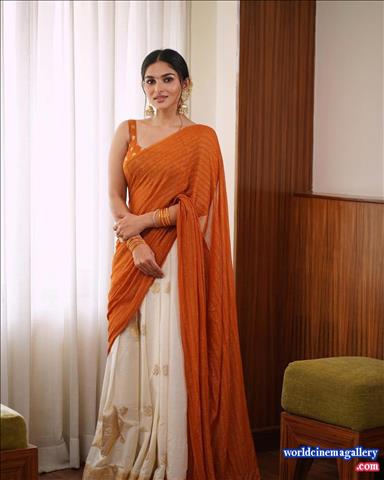 Kayadu Lohar Saree stills