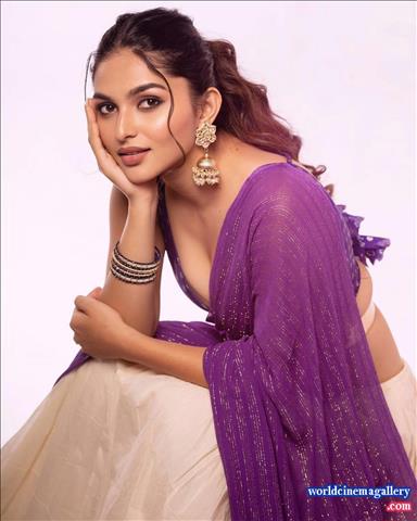 Kayadu Lohar Saree stills